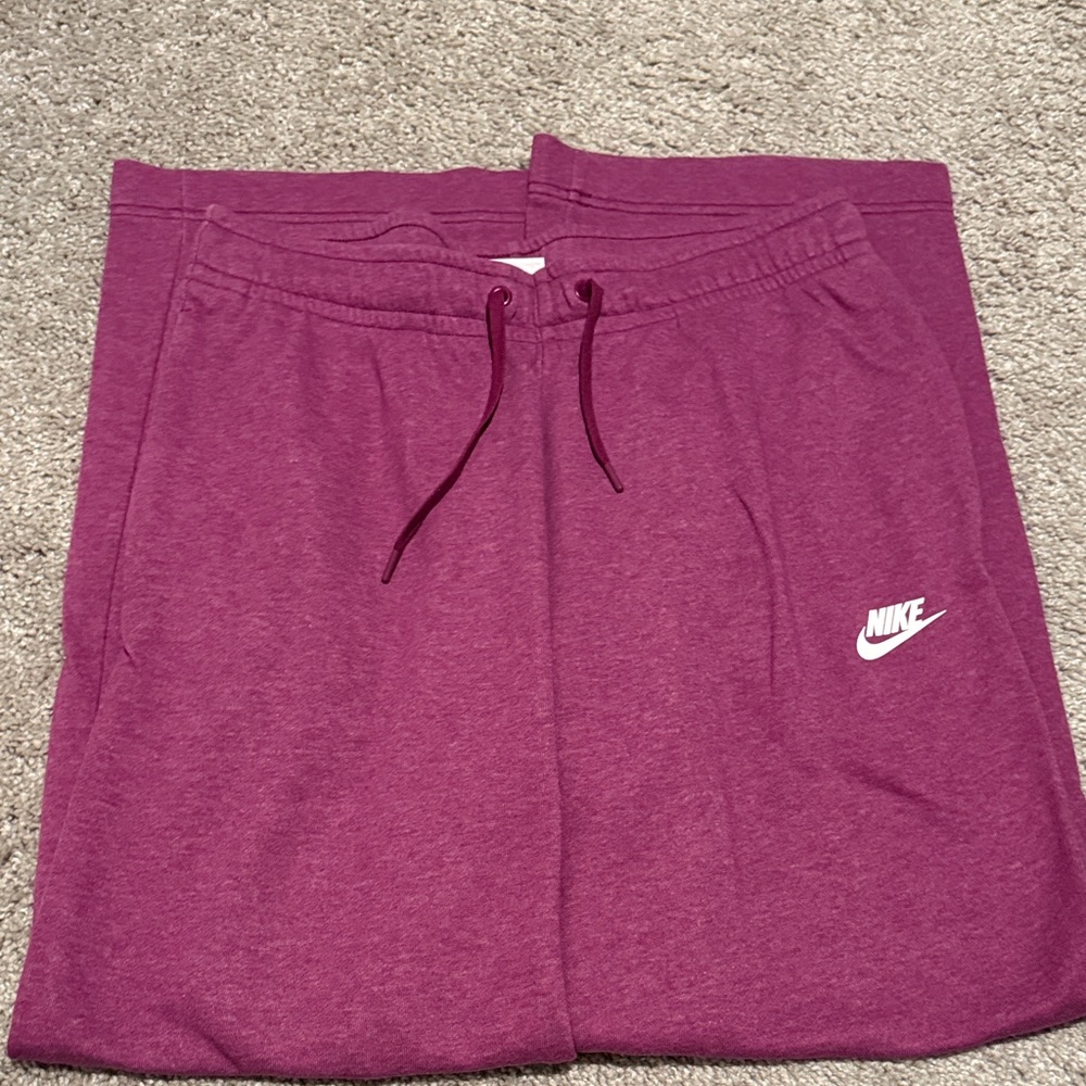 Nike Wide Leg Sweats. About 30 in length.